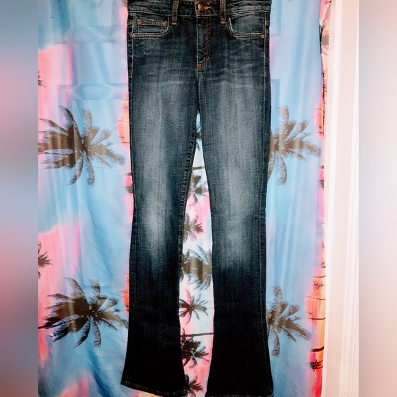 Joe's Jeans Chelsea Micro Flare Dark Blue Denim - Picture 1 of 8